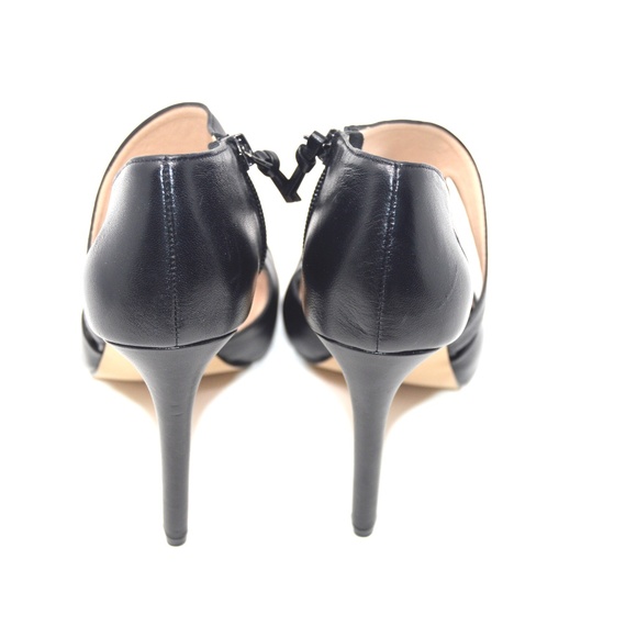 [French Connection] Black Cut Out Leather Heels - Picture 5 of 6